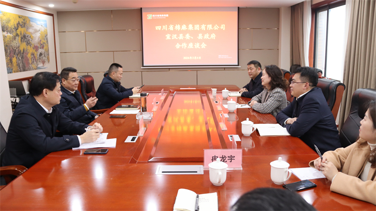 集團公司召開與宣漢縣委、縣政府合作座談會